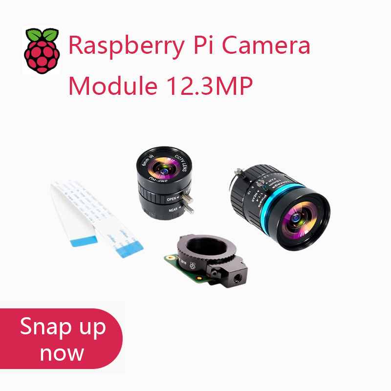 Raspberry Pi Global Shutter Camera Imx296 - โมดูลกล้อง Raspberry Pi คุณภาพสูง HQ ความละเอียด