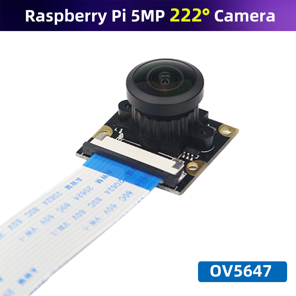 Raspberry Pi Hq Camera Microscope Lens - Raspberry Pi 222องศากล้องตาปลาโมดูลโฟกัสปรับเลนส์ OV5647กว้างมุมกล้องสำหรับ Raspberry Pi