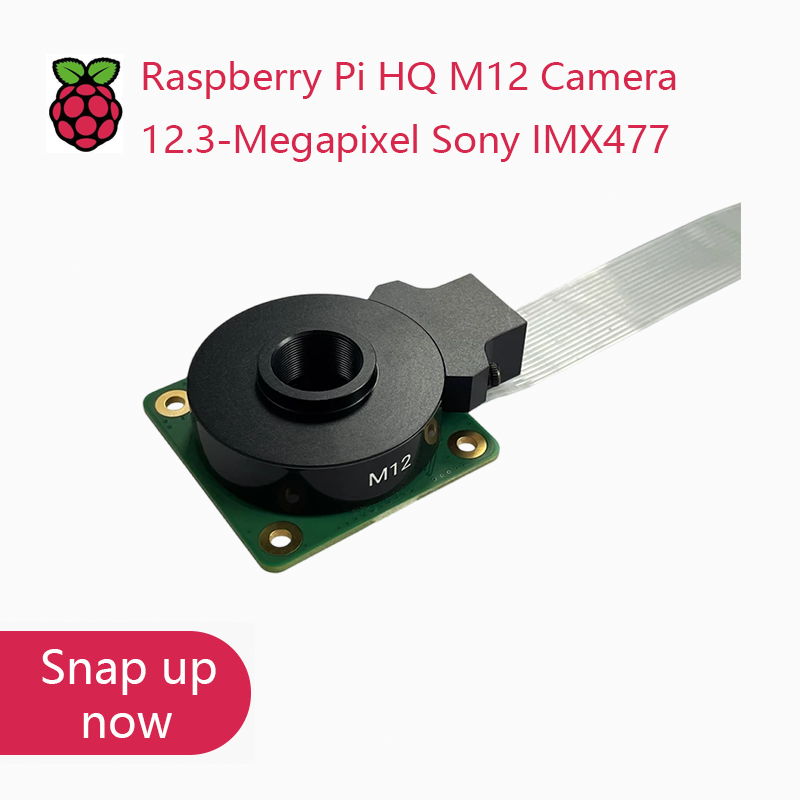 Raspberry Pi Global Shutter Camera Imx296 - โมดูลกล้อง Raspberry Pi รุ่นใหม่ คุณภาพสูง HQ