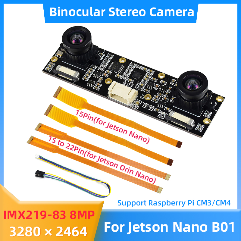 8MP IMX219กล้องสองตาสำหรับ NVI - Raspberry Pi Hq Camera Microscope Lens บทวิจารณ์และราคา
