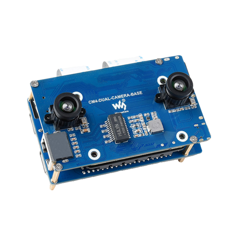 บอร์ดขยายการมองเห็นแบบสองตาสำห - Raspberry Pi Compute Module 4 Dual Camera Board บทวิจารณ์และราคา